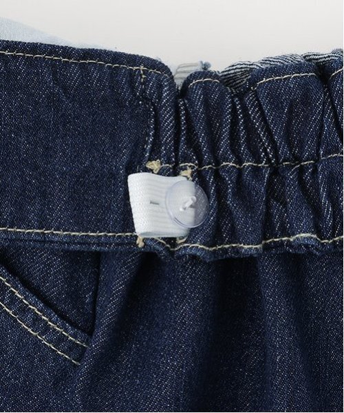 LOVETOXIC（ラブトキシック）の「美脚見えタックフレアデニムキュロット（デニムパンツ・キッズ・ブルー/ライトブルー/グレー/ブラック・L:160cm/M:150cm/S:140cm）」の9枚目の写真