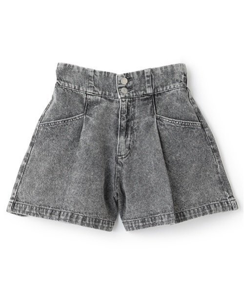 LOVETOXIC（ラブトキシック）の「美脚見えタックフレアデニムキュロット（デニムパンツ・キッズ・ブルー/ライトブルー/グレー/ブラック・L:160cm/M:150cm/S:140cm）」の16枚目の写真