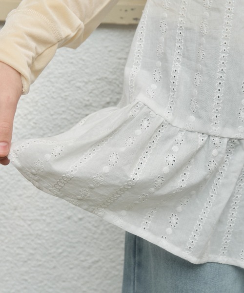 Birthday room（バースデイルーム）の「コットンレースミニキャミワンピース / cotton lace mini camisole one－piece（チュニック・レディース・ホワイト・FREE）」の6枚目の写真