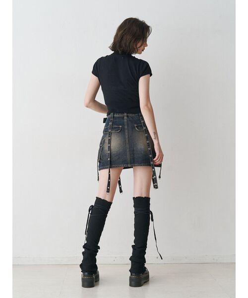 jouetie（ジュエティ）の「ロゴジャガードコンパクトニット サマーニット（ニット/セーター・レディース・オフホワイト/レッド/ブラック・MEDIUM）」の11枚目の写真