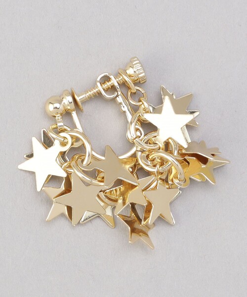 coen（コーエン）の「スターモチーフチェーンイヤリング（イヤリング・レディース・シルバー/ゴールド・FREE）」の3枚目の写真