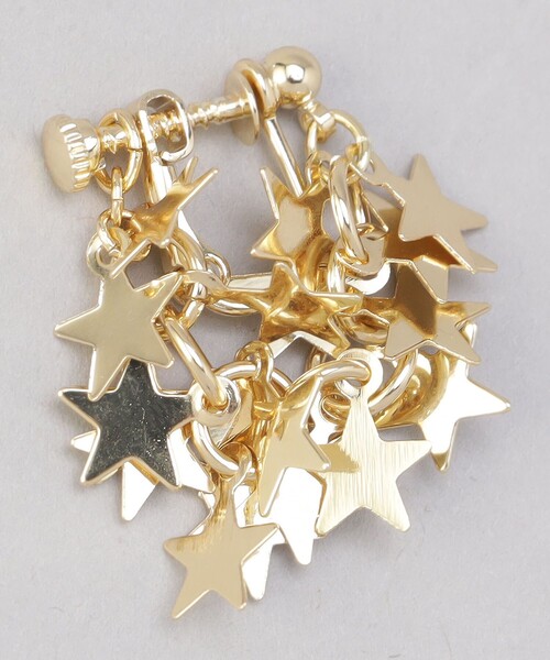 coen（コーエン）の「スターモチーフチェーンイヤリング（イヤリング・レディース・シルバー/ゴールド・FREE）」の4枚目の写真