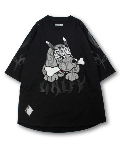 GALFY(ガルフィー)の「【GALFY/ガルフィー】部族長Tシャツ(Tシャツ/カットソー・メンズ・オフホワイト/ブラック/グレイッシュベージュ・L/XL)」の13枚目の写真