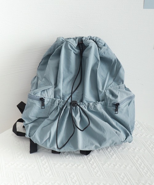 Miniministore(ミニミニストア)の「リュックサック ナイロン ドローコード(バックパック/リュック・レディース・カーキ/ブラック/ブルー/ピンク・FREE)」の20枚目の写真