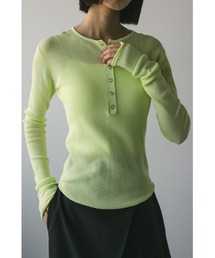 STYLEMIXER | 【ベストセラー】ヘンリーネックシアーニット 春服(ニット/セーター)