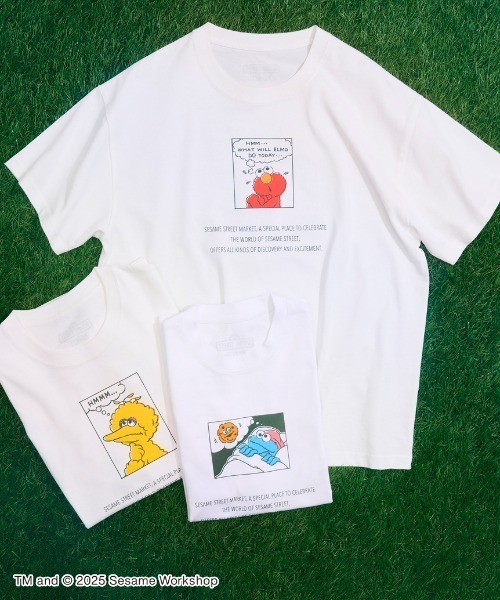 SESAME STREET(セサミストリート)の「【UNISEX】コミックアートTシャツ(Tシャツ/カットソー・レディース・イエロー/レッド/ブルー・MEDIUM/LARGE)」の16枚目の写真