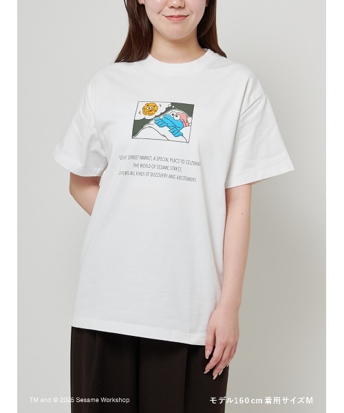 SESAME STREET(セサミストリート)の「【UNISEX】コミックアートTシャツ(Tシャツ/カットソー・レディース・イエロー/レッド/ブルー・MEDIUM/LARGE)」の5枚目の写真