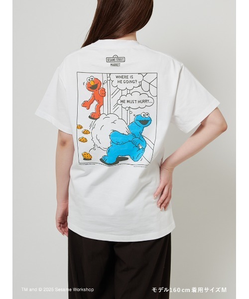 SESAME STREET(セサミストリート)の「【UNISEX】コミックアートTシャツ(Tシャツ/カットソー・レディース・イエロー/レッド/ブルー・MEDIUM/LARGE)」の7枚目の写真