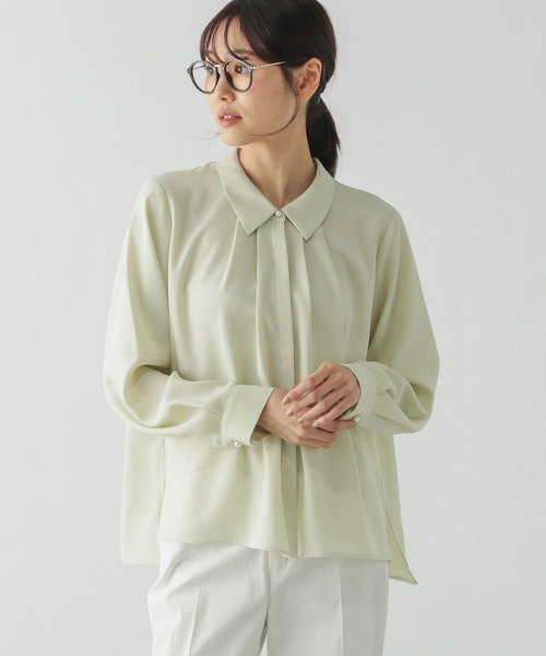 セール】キレイつづく襟付きブラウス/251987（シャツ/ブラウス