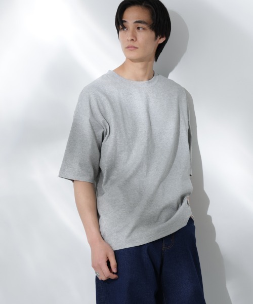 NANO universe（ナノユニバース）の「Anti Soaked(R)  汗染み防止 クルーネック ビッグシルエットTシャツ（Tシャツ/カットソー・メンズ・ホワイト/ブラック/トップグレー/ダークブルー・S/M/L）」の20枚目の写真