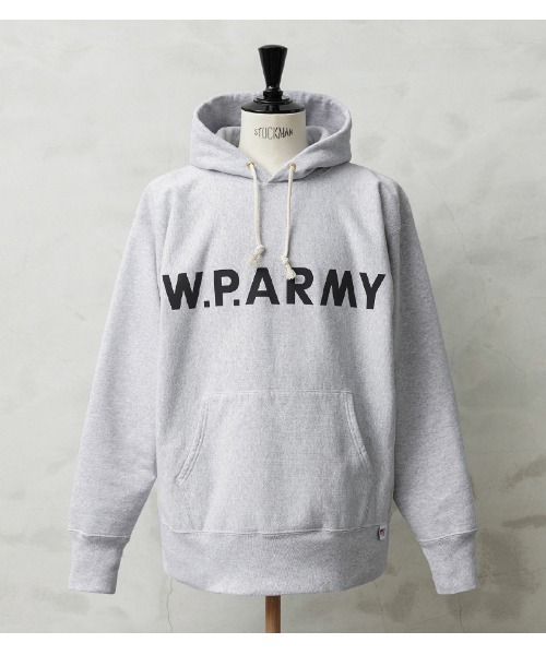 WAIPER.inc “W.P.ARMY” USコットン プルオーバー スウェットパーカー 