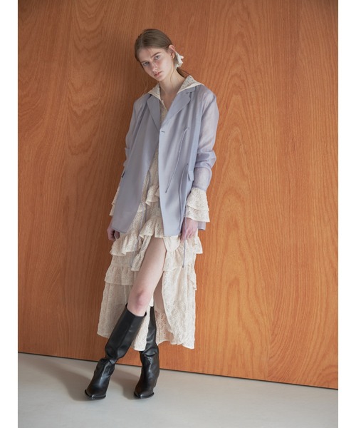 etre loin（エトルワン）の「Hoodie race dress（ワンピース・レディース・ブラック/アイボリー/ピンク・M）」の3枚目の写真