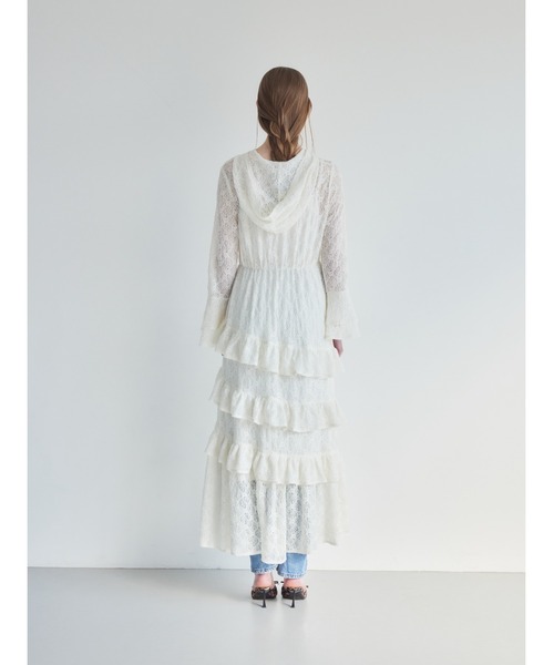 etre loin（エトルワン）の「Hoodie race dress（ワンピース・レディース・ブラック/アイボリー/ピンク・M）」の9枚目の写真