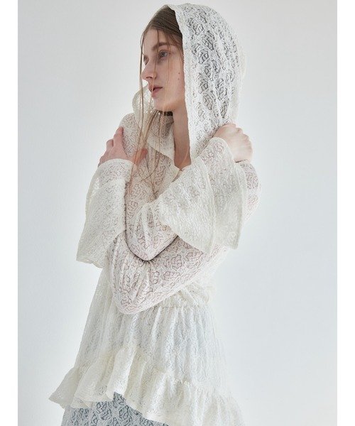 etre loin（エトルワン）の「Hoodie race dress（ワンピース・レディース・ブラック/アイボリー/ピンク・M）」の4枚目の写真