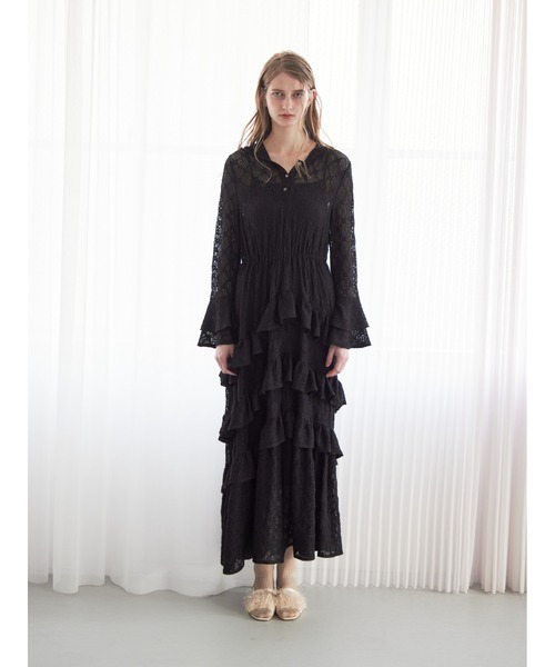 etre loin(エトルワン)の「Hoodie race dress(ワンピース・レディース・ブラック/アイボリー/ピンク・M)」の20枚目の写真
