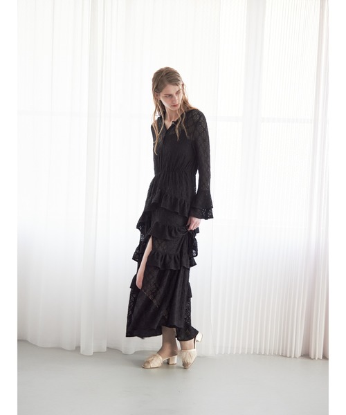 etre loin(エトルワン)の「Hoodie race dress(ワンピース・レディース・ブラック/アイボリー/ピンク・M)」の19枚目の写真
