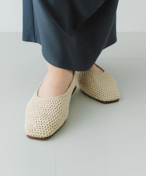 RODE SKO(ロデスコ)の「スクエアメッシュフラットシューズ(バレエシューズ・レディース・ブラック/アイボリー/ベージュ・36/38/37)」の10枚目の写真