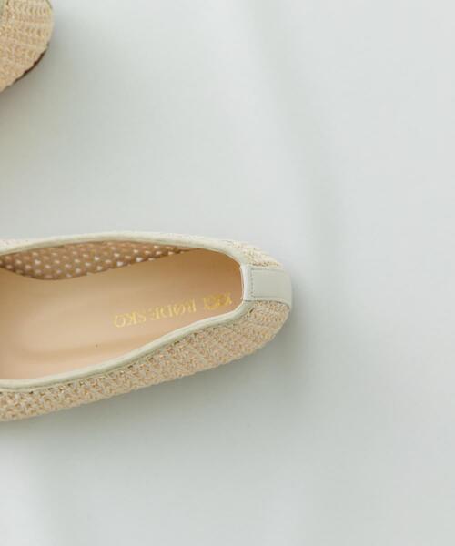 RODE SKO(ロデスコ)の「スクエアメッシュフラットシューズ(バレエシューズ・レディース・ブラック/アイボリー/ベージュ・36/38/37)」の8枚目の写真