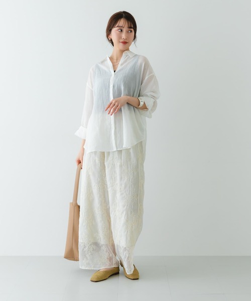MADE IN JAPAN』スクエアメッシュフラットシューズ（パンプス