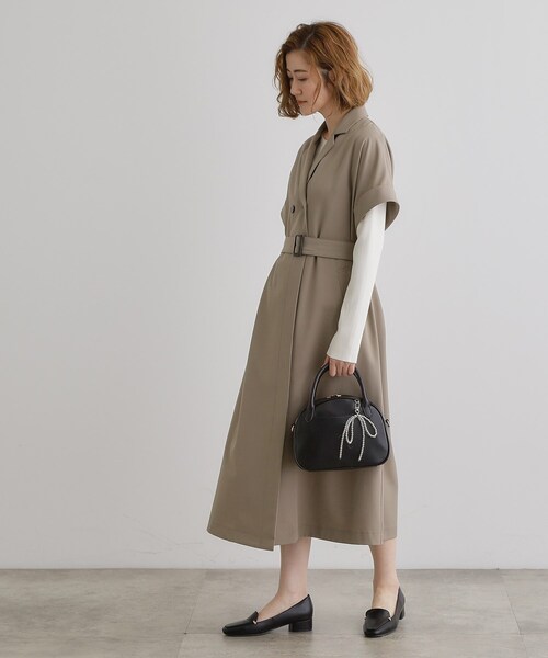 grove（グローブ）の「リボンチャーム2WAYボストン（ボストンバッグ・レディース・ライトブルー/ブラウン系その他/ライトベージュ/ブラック・00）」の6枚目の写真