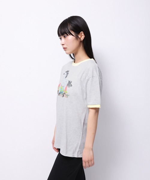 Common Noun(コモン ナウン)の「“HORSE” Tsuguya Ishii 半袖T(Tシャツ/カットソー・レディース・イエロー/ホワイト/杢グレー/ブラック/ピンク・M/L)」の21枚目の写真