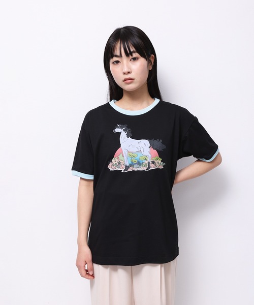 Common Noun(コモン ナウン)の「“HORSE” Tsuguya Ishii 半袖T(Tシャツ/カットソー・レディース・イエロー/ホワイト/杢グレー/ブラック/ピンク・M/L)」の16枚目の写真