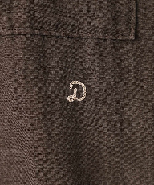 DRESSTERIOR（ドレステリア）の「【人気定番/ラミー100％】ガーメントダイラミーシャツ（シャツ/ブラウス・レディース・ホワイト/パープル/ブラウン系その他/サックスブルー・34/36/38）」の6枚目の写真