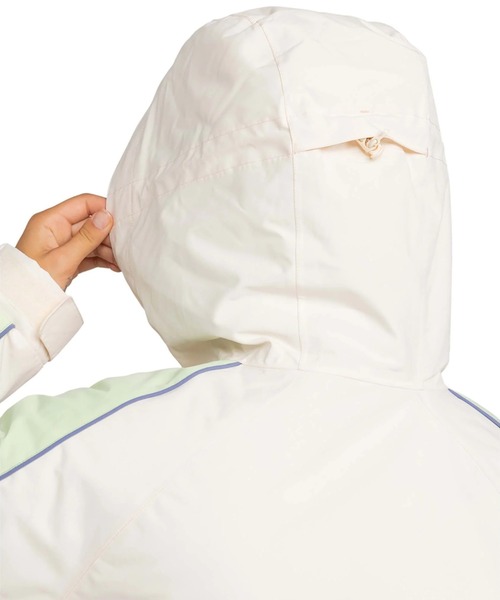 ROXY(ロキシー)の「HIGHRIDGE HOODIE JK /ロキシーレトロデザインスキースノーボードジャケット(マウンテンパーカー・レディース・ホワイト/ネイビー・LARGE/X-SMALL/SMALL/MEDIUM)」の5枚目の写真