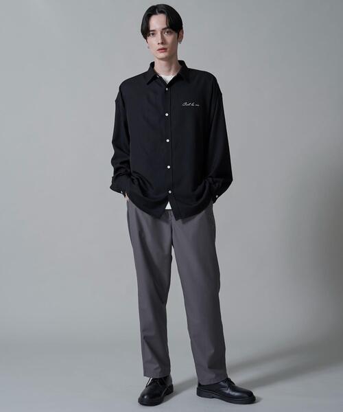 BROWNY（ブラウニー）の「BROWNY/アムンゼンワンポイントBIGロングスリーブシャツ（シャツ/ブラウス・メンズ・ホワイト/ブラック・MEDIUM/LARGE）」の20枚目の写真