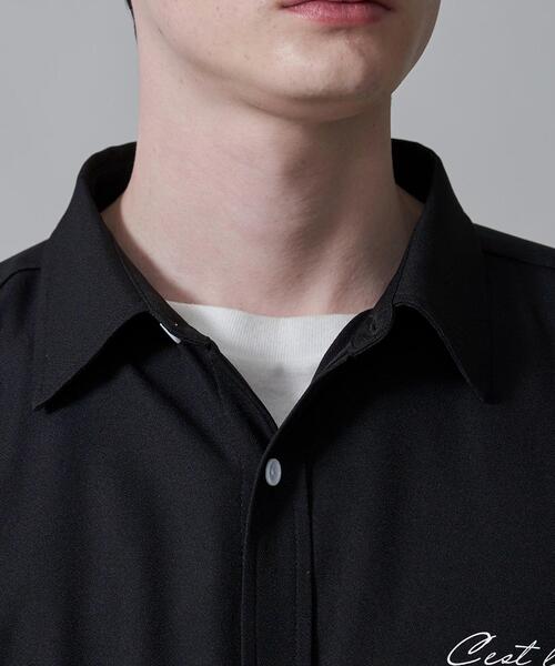 BROWNY（ブラウニー）の「BROWNY/アムンゼンワンポイントBIGロングスリーブシャツ（シャツ/ブラウス・メンズ・ホワイト/ブラック・MEDIUM/LARGE）」の21枚目の写真