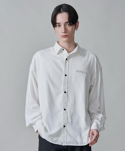 BROWNY（ブラウニー）の「BROWNY/アムンゼンワンポイントBIGロングスリーブシャツ（シャツ/ブラウス・メンズ・ホワイト/ブラック・MEDIUM/LARGE）」の16枚目の写真