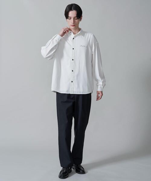 BROWNY（ブラウニー）の「BROWNY/アムンゼンワンポイントBIGロングスリーブシャツ（シャツ/ブラウス・メンズ・ホワイト/ブラック・MEDIUM/LARGE）」の17枚目の写真