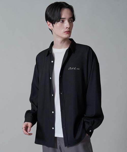 BROWNY（ブラウニー）の「BROWNY/アムンゼンワンポイントBIGロングスリーブシャツ（シャツ/ブラウス・メンズ・ホワイト/ブラック・MEDIUM/LARGE）」の11枚目の写真