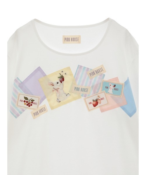 スイーツスプリングバニーアップリケカットソー（Tシャツ