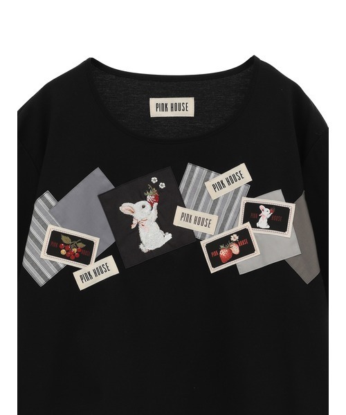 スイーツスプリングバニーアップリケカットソー（Tシャツ