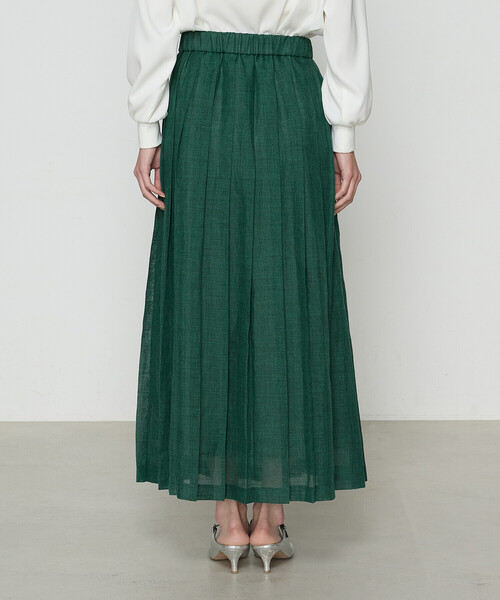 K.T KIYOKO TAKASE（キヨコタカセ）の「ラミー プリーツスカート（スカート・レディース・グリーン/チャコール・7号/9号）」の12枚目の写真