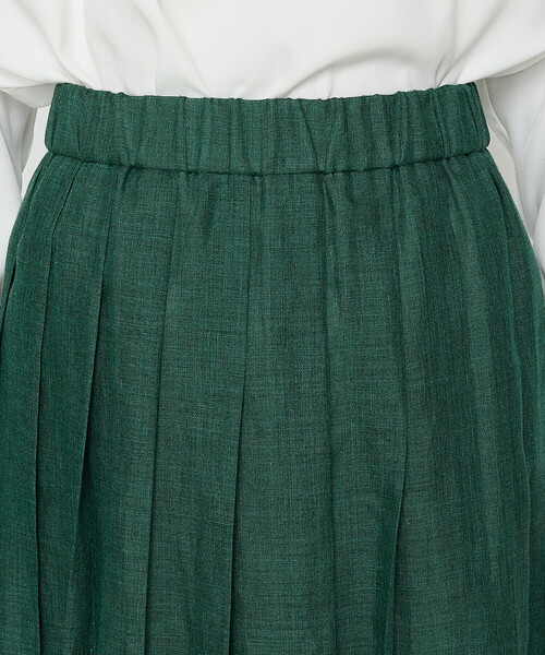K.T KIYOKO TAKASE（キヨコタカセ）の「ラミー プリーツスカート（スカート・レディース・グリーン/チャコール・7号/9号）」の13枚目の写真