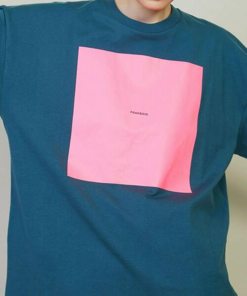 FRAPBOIS（フラボア）の「テイストT（Tシャツ/カットソー・レディース・ブルー/ホワイト/イエロー・1/2）」の7枚目の写真