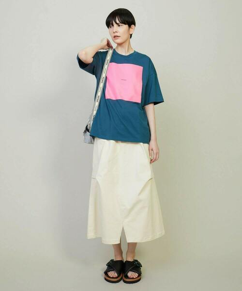 FRAPBOIS（フラボア）の「テイストT（Tシャツ/カットソー・レディース・ブルー/ホワイト/イエロー・1/2）」の11枚目の写真