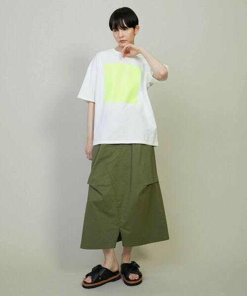 FRAPBOIS（フラボア）の「テイストT（Tシャツ/カットソー・レディース・ブルー/ホワイト/イエロー・1/2）」の17枚目の写真