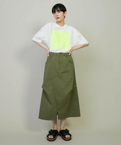 FRAPBOIS（フラボア）の「テイストT（Tシャツ/カットソー・レディース・ブルー/ホワイト/イエロー・1/2）」の18枚目の写真