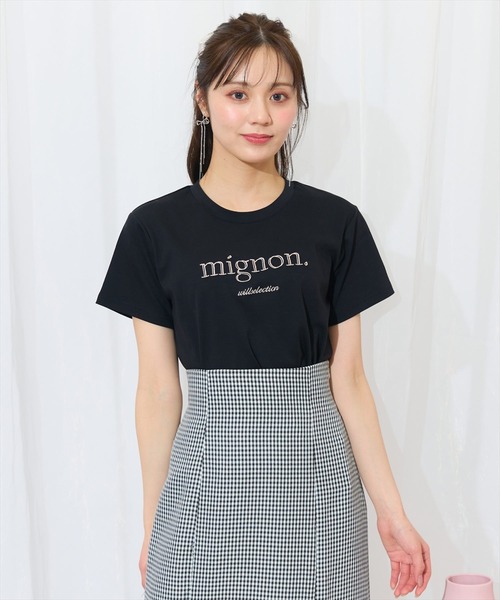 WILLSELECTION Vネック刺繍シャギーニット ウィルセレクション WILLSELECTION｜ビッグカラーロゴ刺繍ニット | Rakuten Fashion