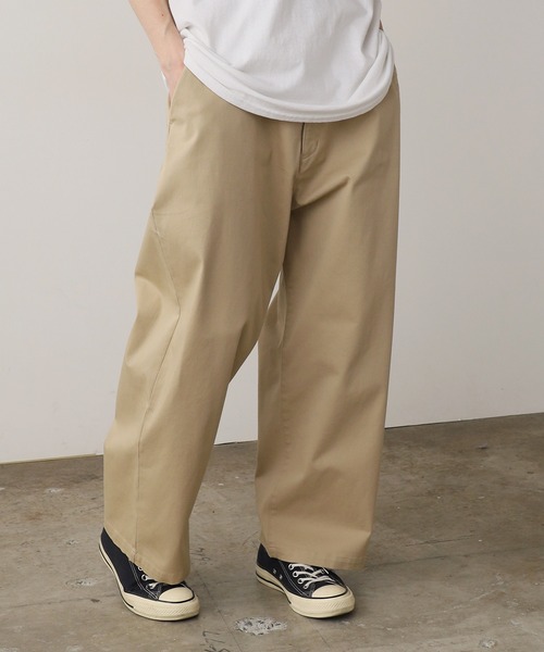 ROOPTOKYO（ループトウキョウ）の「ワイドバルーンクロップドチノ（チノパンツ・メンズ・ブラック/ライトベージュ/カーキ・マルチサイズ）」の15枚目の写真