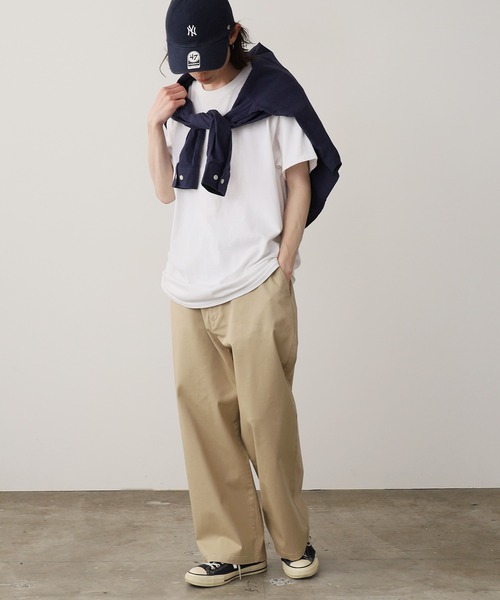 ROOPTOKYO（ループトウキョウ）の「ワイドバルーンクロップドチノ（チノパンツ・メンズ・ブラック/ライトベージュ/カーキ・マルチサイズ）」の18枚目の写真