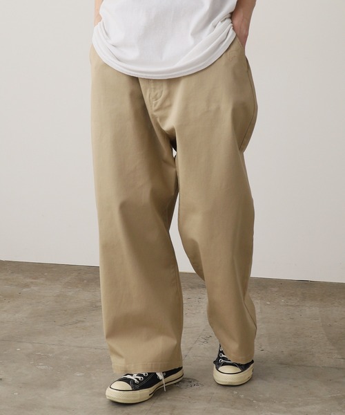 ROOPTOKYO（ループトウキョウ）の「ワイドバルーンクロップドチノ（チノパンツ・メンズ・ブラック/ライトベージュ/カーキ・マルチサイズ）」の14枚目の写真