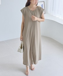 LAVEANGE（ラビアンジェ）の「【好機能シリーズ】汗ジミ防止/透け防止/吸水速乾/遮熱/UVカット/接触冷感/吸水速乾/バックベルトワンピース（ワンピース・レディース）」