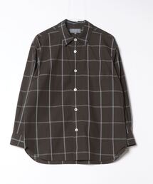 近年✨マーガレットハウエル SUPERFINE COTTON STRIPEシャツ MARGARET HOWELL SUPERFINE COTTON STRIPE SHIRTS 58BROWN