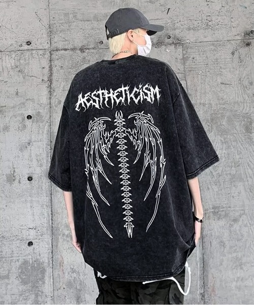 JOHNNY WOLF(ジョニーウルフ)の「SHAMSHEL バックプリント オーバーサイズ Tシャツ(Tシャツ/カットソー・メンズ・ブラック/パープル/ピンク・M/L/XL)」の8枚目の写真