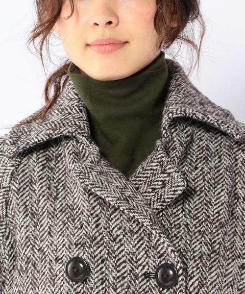 coen（コーエン）の「ループへリンボンコクーンコート◆（その他アウター・レディース・ダークブラウン/ネイビー・MEDIUM/LARGE）」の7枚目の写真