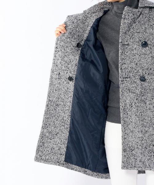 coen（コーエン）の「ループへリンボンコクーンコート◆（その他アウター・レディース・ダークブラウン/ネイビー・MEDIUM/LARGE）」の8枚目の写真